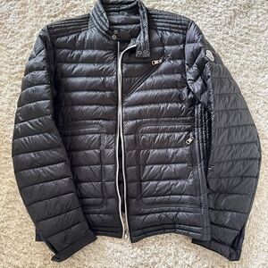 Moncler Black Puffer Jacket with Quilted Design